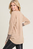 Falls Favorite Leopard thumb hole top (tan)