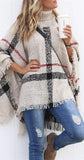 The mad for plaid poncho