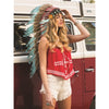 Surf Gypsy - Red Bandana Tube Top